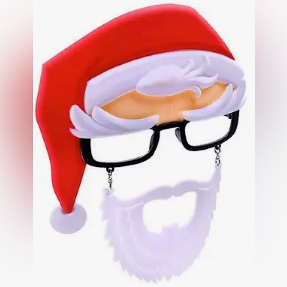 1 PC Holiday Christmas Party Fun Santa Reindeer Licensed Sunglass Sun-Stache